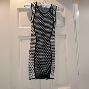 Intermix Black and White Bodycon Dress